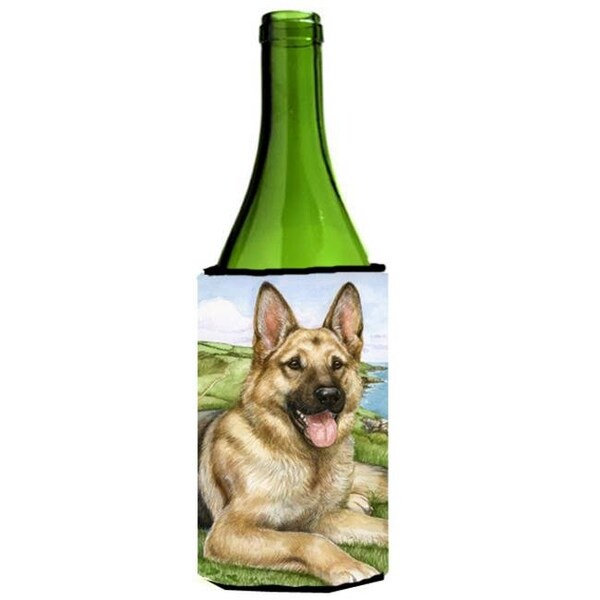 Carolines Treasures CDCO0386LITERK German Shepherd by Debbie Cook Wine Bottle Can cooler Hugger CDCO0386LITERK - main